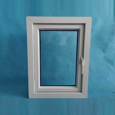Triple Pane White Frame Upvc Glazed Casement Windows Cusomized Function Soundproof