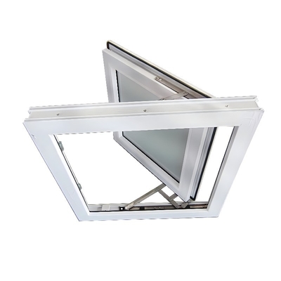 Triple Pane White Frame Upvc Glazed Casement Windows Cusomized Function Soundproof