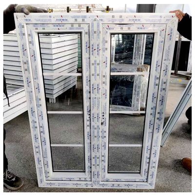 Customized Pvc Profile Upvc Vinyl Thermal Break Horizontal Swing Casement Windows