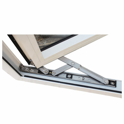 Customizable Double Glazed White Upvc Casement Windows With Screen And Sliding Window