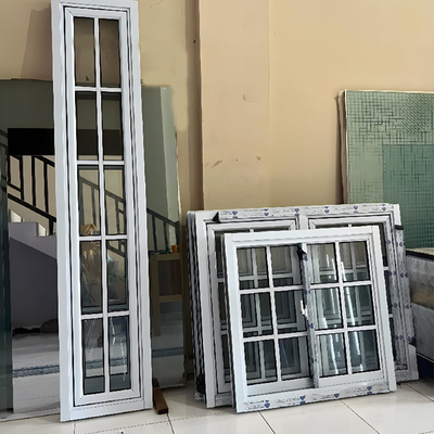 Sliding Double Glassed Windows with Grill Design Customized Upvc Others Windows