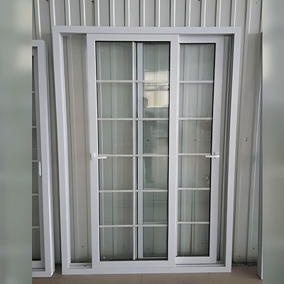 American Standard Upvc Sliding Window with Tempered Glass and PVC Frame Material