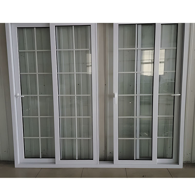 American Standard Upvc Sliding Window with Tempered Glass and PVC Frame Material