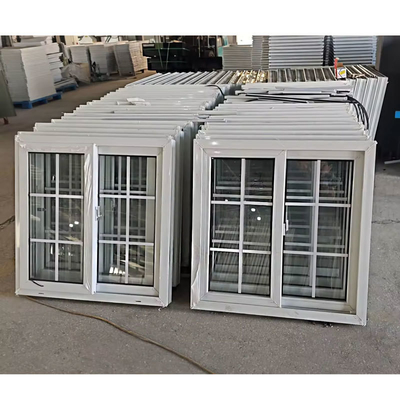 American Upvc Hurricane Impact Sliding Window Design for PVC Double Glazed Security