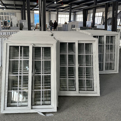 Custom Glass Windows Upvc Vinyl Single Double Glazed Sliding Pvc Windows With Grills