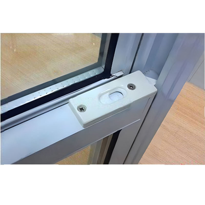 Secure Double Hung Window Latch with Contemporary Design and FiberGlass Screen Netting