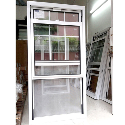 America Style Vinyl Window Upvc Frame Pvc Double Hung Windows for Home Office