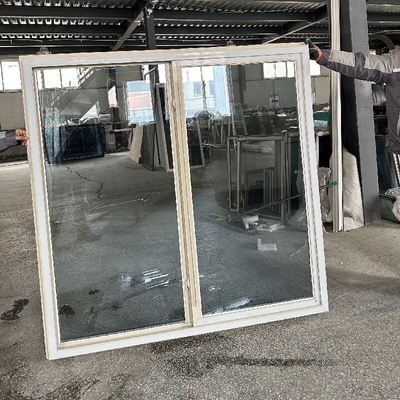 Horizontal Opening Upvc Double Glazed Sliding Windows with FiberGlass Screen Netting