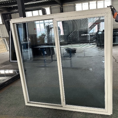 Horizontal Opening Upvc Double Glazed Sliding Windows with FiberGlass Screen Netting