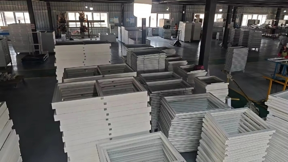 European Style PVC Plastic Upvc Sliding Double Window Sound Proof Hurricane Windows