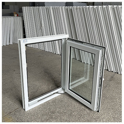 Customizable Double Glazed Plastic Frame UPVC Casement Windows for Office and Home