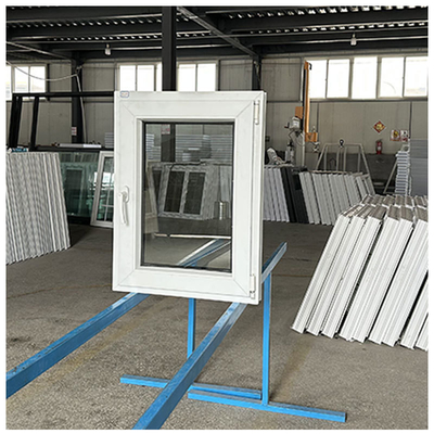 Customizable Double Glazed Plastic Frame UPVC Casement Windows for Office and Home