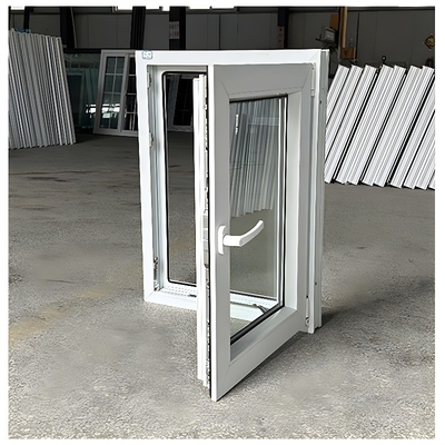 Customizable Double Glazed Plastic Frame UPVC Casement Windows for Office and Home