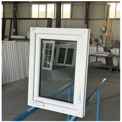 Home Office Upvc Glazed Casement Windows with Soundproof Function European Style